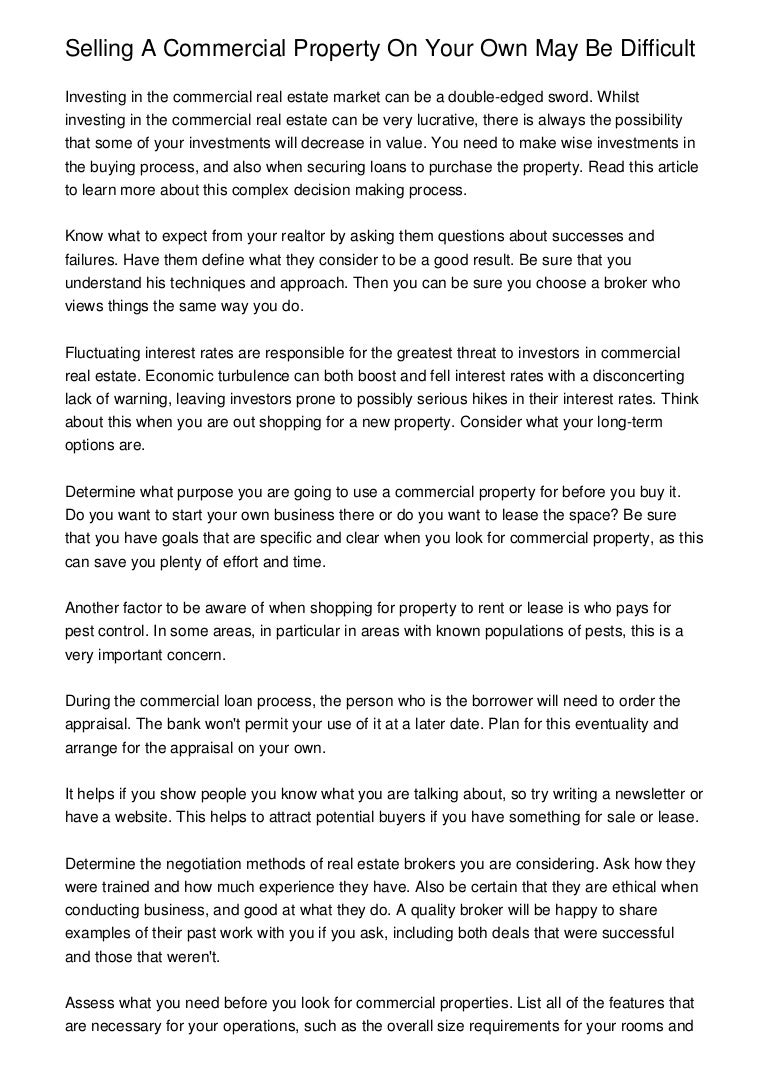 You need to assess the property 5 You need to assess the property 39
